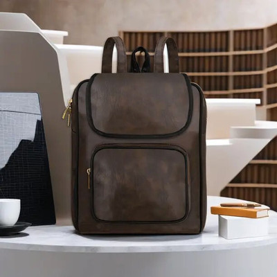 WatchBazzar CR-BP05 6.19 L Backpack(Brown, Black)