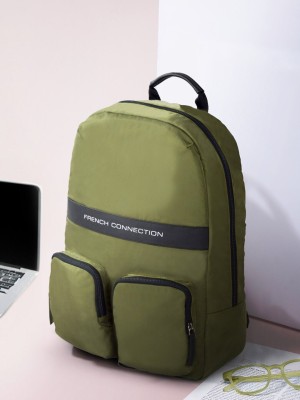 French Connection Unisex Printed Backpack 30 L Backpack(Green)