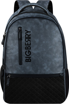 BIGBERRY Newage classic genuine PU Backpack with Multiple Compartments & organiser 28 L Laptop Backpack(Blue)