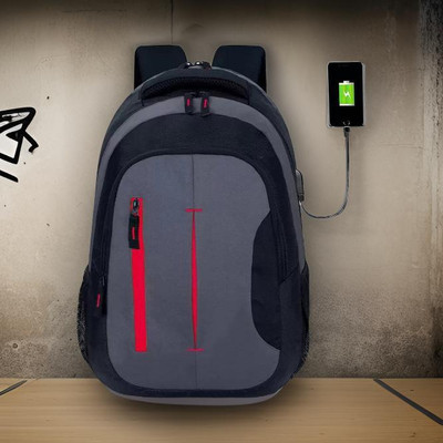 Shivra backpack for men backpack bags bagpack 30 L Laptop Backpack(Black, Grey)