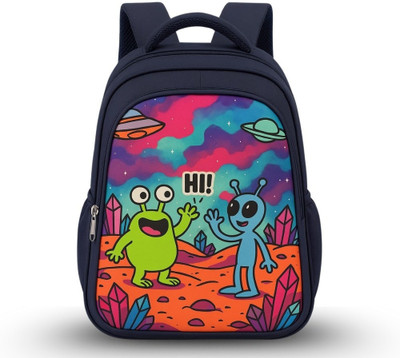 MOSU Galaxy Buddies School Bag 26 L Backpack(Blue)