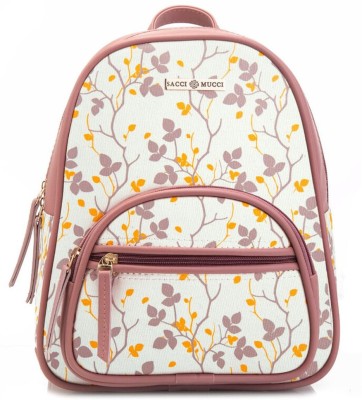 Sacci Mucci Mini Backpack,Backpack,Casual Daypacks,Leisure Fashion Backpack-Floral Tree Twig 12 L Backpack(Pink)