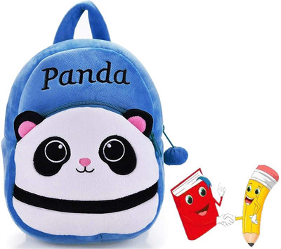 Aveek Panda School Bag For Kids 10 L Backpack(Blue)