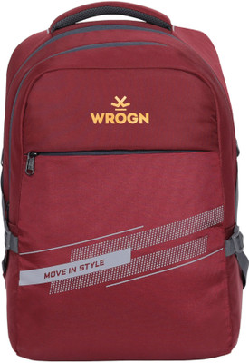 WROGN Stylish and Functional Business Compact Laptop Bag for Travel,Work,Daily Commute 35 L Laptop Backpack(Maroon)