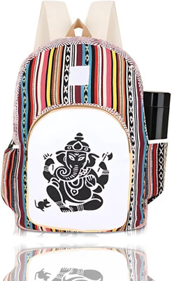 Mahaveer Collection New Trendy Collage And School black lines Print Backpack 20 L Backpack(Multicolor)