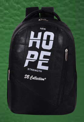 SBCOLLECTION School Bag for Class 4th to 10th Standard Tuition School College All Day Use 30 L Backpack(Black)