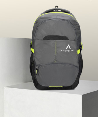 ARISTOCRAT Charge Laptop Backpack, 32L With Multiple Utility Pockets & Rain Cover - Grey 32 L Laptop Backpack(Grey)