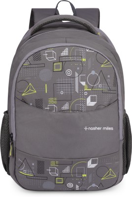 NASHER MILES Geometry Laptop Backpack 35 L Laptop Backpack(Grey)