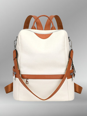 HouseOfCommon Women's Fashion Backpack Purses Multipurpose Design Handbags and Shoulder Bag 25 L Backpack(White)