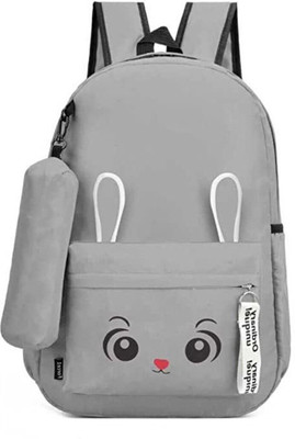HouseOfCommon Women and Men Backpack 25 L Backpack(Grey)
