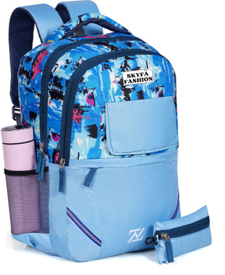 SKYFA FASHION Girls Boys College Backpack Coaching Tuition Bag 32 L Laptop Backpack(Multicolor)