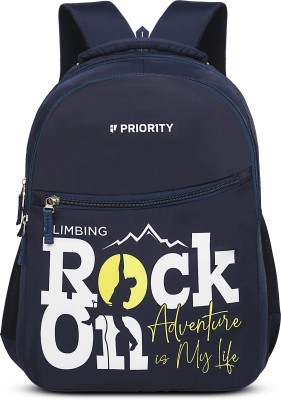 Priority Polyester Magnet 002 Printed College 30 L Backpack(Blue)