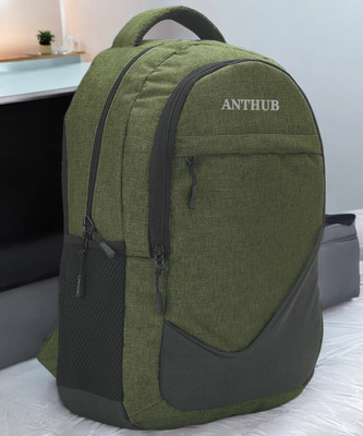 ANTHUB Everyday Backpack ,Ultra Lightweight Backpack for Women and Men(1025) 25 L Laptop Backpack(Green, Black)