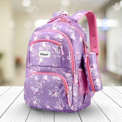 Ellipse trendy Quality School CollegeTution,Coaching Bag For Girls&Women School Bag 36 L Backpack(Purple)