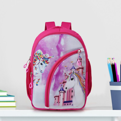 N Choice Backpack Kids Cartoon Stylish Casual/Picnic/Tuition/School Backpack Bags 21 L Backpack(Pink)