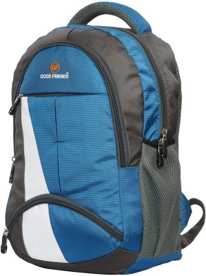 GOOD FRIENDS Waterproof 15.6 L Laptop Backpack(Blue)