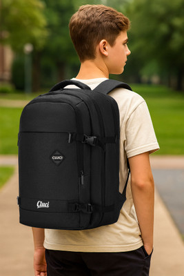 Cluci Large 45 L Laptop Backpack Large Historage Travel / Office / school 45 L Backpack(Black)