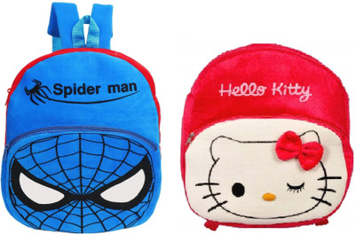 True Pro spiderman 02 and kitty 10 L Backpack(Multicolor)