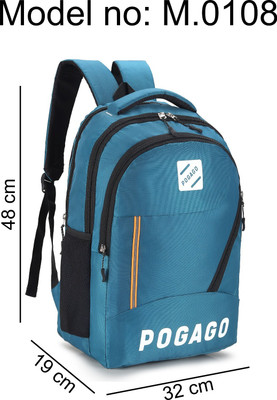 pogago B-0108-Teal 30 L Laptop Backpack(Multicolor)