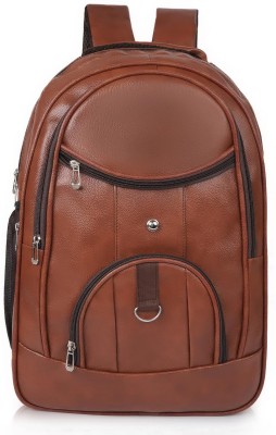 worng 40 L Laptop Backpack Vegan Casual Backpack for Men 40 L Backpack(Brown)