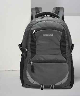 PROVOGUE-Spacy-unisex-bag-with-rain-cover-and-reflective-strip-35-L-Laptop-Backpack-Grey