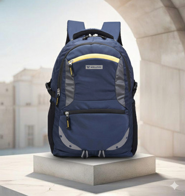 Wellfire Laptop Backpack Waterproof College Backpack for Men & Women Fits 17 Inch Laptop 35 L Laptop Backpack(Blue)