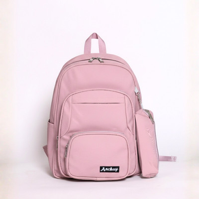 Anchay Haze Waterproof Polyester Backpack 14 L Backpack(Pink)