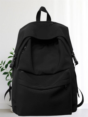 Muchova Trendy Look College School Girl 23 L Laptop Backpack(Black)