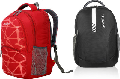 SKY RISE backpack16 35 L Laptop Backpack(Red, Black)