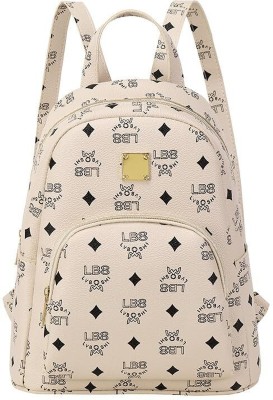 SYGA Floral Large Backpack ladies Bag Large Capacity Women's Backpack 10 L Backpack(White)