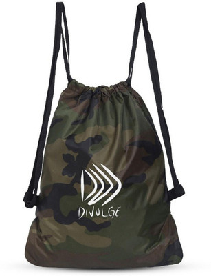 divulge Camo 2 drawstring_10 18 L Backpack(Green)