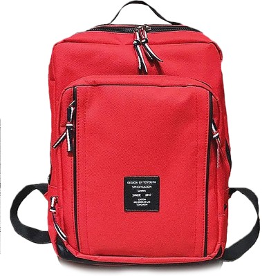 ookull official Large All-Purpose Red Backpack for School, College & Travel Bag 16 L Backpack(Red)