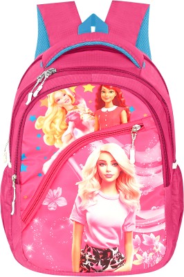 FLYHIGH 30L school bag for KG student and from 1st to 4th class Waterproof School Bag 30 L Backpack(Pink)