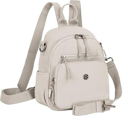 TS WITH TECHSUN Women's Small Sling Bag Mini Travel Shoulder Casual Backpack Bag 4 L Backpack(Beige)