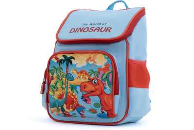 snug | Novex Dinosaur Kids Backpack | Ideal for School, Picnics & Day Trips 15 L Backpack(Blue, Red)