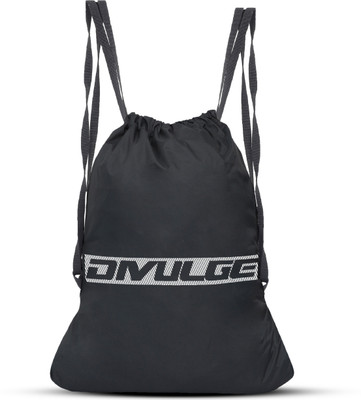 divulge PATCH BLK DRAWSRT_11 18 L Backpack(Black, White)