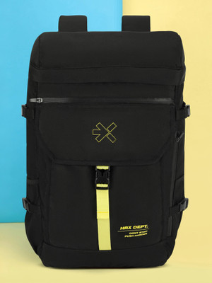 HRX by Hrithik Roshan Unisex Bag with Rain Cover Travel / Office/ Trekking 35 L Laptop Backpack(Black)
