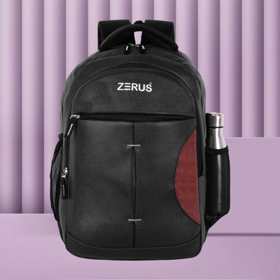 ZERUS Durable Stylish PUF4 Leather Backpack Office Bag for Men Women 35 L Laptop Backpack(Black)