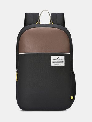 ARISTOCRAT 17 Inch Compatible Laptop Backpack | 2 Compartments with Side Bottle Pocket 25 L Laptop Backpack(Black)