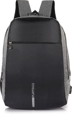 PLAYYBAGS nti Theft Bag Number Lock with 15.6 Inch Laptop Compartment, USB Charging Port 35 L Laptop Backpack(Grey)