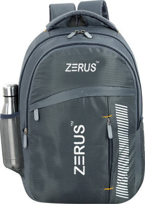 ZERUS Water-Resistant Utility Bag with Laptop Sleeve Ideal for College & Daily Travel 35 L Backpack(Grey)