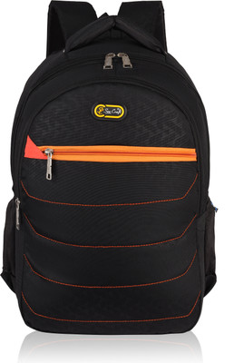 SEE-CRAFT 35L Backpack Boy & Girls used for school college and office with Rain Cover 35 L Laptop Backpack(Black)
