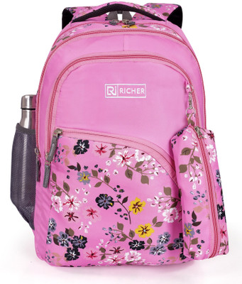 Richer Large Erin for Women, 4 compartments, (BLACK) 36 L Laptop Backpack(Pink)