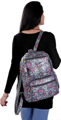 worng 35 L Laptop Backpack School College Tuition Backpack for girls 40 L Backpack(Grey)