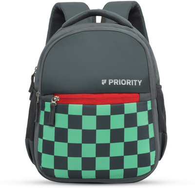 Priority 14 Inch Minion 003 Grey Colorblock School 20 L Backpack(Grey)