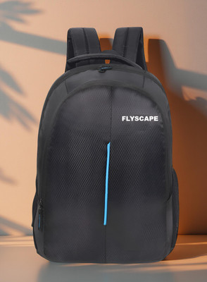 Flyscape Terror Black bag 25 L Backpack(Black, Blue, Black)