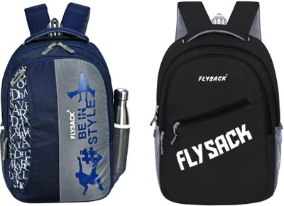 FLYSACK Everyday Versatile Casual Durable Stylish Multi-Purpose Classic Backpack 35 L Backpack(Blue, Black)