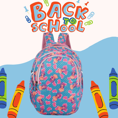 MUKESH BG LOVELY BAG Printed School Backpack, Nylon Backpack for 1st to 4th Class Kids 30 L Backpack(Blue)