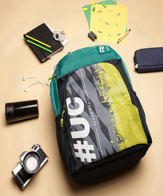Uppercase 04 School Backpack Black Teal 33.088 L Backpack(Black)