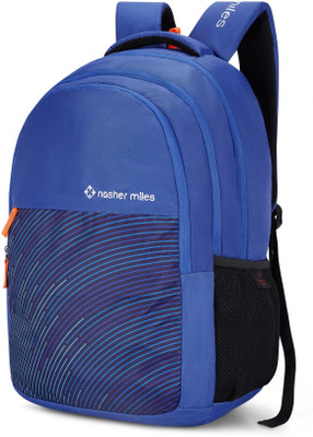 NASHER MILES Wave Backpack for Men & Women | 3 compartment/Casual/College Bag|Navy Blue, 45L 45 L Backpack(Blue)